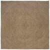 vidaXL Area Rugs Square Grey 200 x 200 cm Jute
