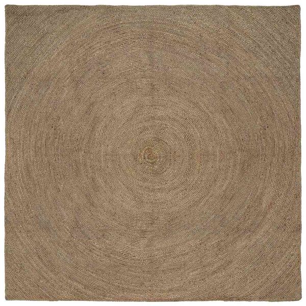 vidaXL Area Rugs Square Grey 200 x 200 cm Jute