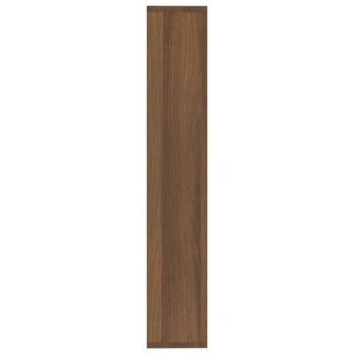 vidaXL Wall Shelf Brown Oak 36x16x90 cm Engineered Wood