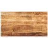 vidaXL Table Top 110x50x3,8 cm Rectangular Solid Wood Rough Mango