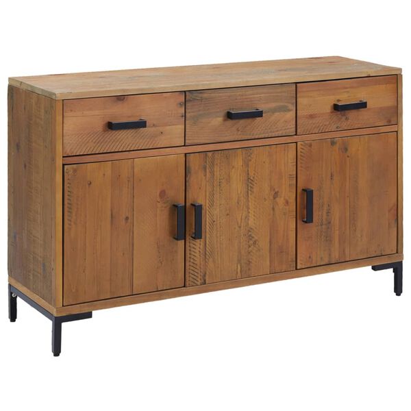 vidaXL Sideboard Brown 110x35x70 cm Solid Pinewood