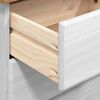 vidaXL Chest of Drawer ASKIM White 91 x 40 x 95.5 cm Solid Pine wood