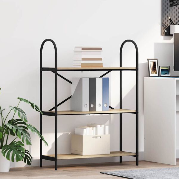 vidaXL Bookshelf Sonoma Oak 80 x 30 x 109 cm Engineered wood