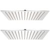 vidaXL Rain Shower Head 2 pcs Stainless Steel 30x30 cm