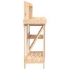 vidaXL Potting Bench with Shelves Solid Wood Fir