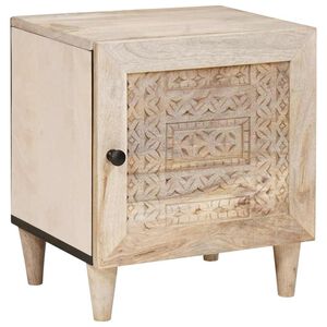 vidaXL Bedside Cabinet White 80 x 50 x 40 cm Engineered Wood