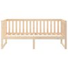 vidaXL Day Bed without Mattress 75x190 cm Small Single Solid Wood Pine