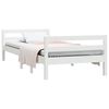 vidaXL Bed Frame without Mattress White 90x190 cm Single Solid Wood Pine
