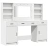 vidaXL Dressing Table Set 3 pcs White Engineered Wood
