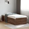 vidaXL Bed Frame without Mattress Brown Oak 100x200 cm