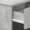 vidaXL Bedside Cabinets 2 pcs with Drawer Concrete Grey 39x28x41 cm