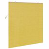 vidaXL Roller Blind with Curtains Manual Yellow 140 x 160 cm Bamboo