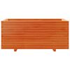 vidaXL Garden Planter Wax Brown 110x60x49.5 cm Solid Wood Pine