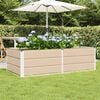 vidaXL Planter Ivory 160 x 80 x 45 cm Steel