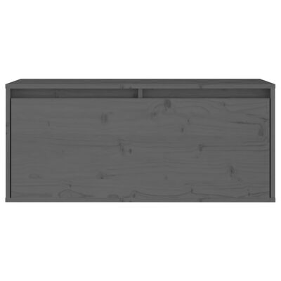 vidaXL TV Cabinets 2 pcs Grey Solid Wood Pine