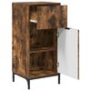 vidaXL Bathroom Cabinet with Drawer Smoked Oak 39.5 x 36 x 88 cm