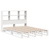 vidaXL Bookcase Bed without Mattress White 140x200 cm Solid Wood