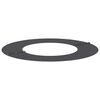 vidaXL suitable for Flat Tree Rings 5 pcs Black &Oslash;40 / 70 cm Steel
