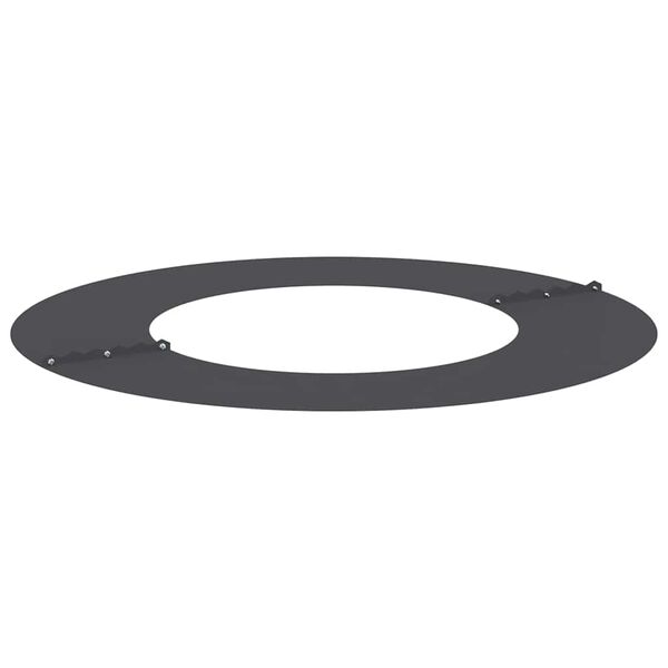 vidaXL suitable for Flat Tree Rings 5 pcs Black &Oslash;40 / 70 cm Steel