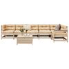 vidaXL 7 Piece Garden Sofa Set Solid Wood Pine