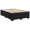 vidaXL Box Spring Bed with Mattress Black 140x190 cm Velvet