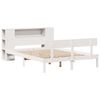 vidaXL Bookcase Bed without Mattress White 120x190 cm Small Double Solid Wood Pine