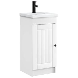 vidaXL Bathroom Vanity with Sink White 42 x 40 x 84.5 cm