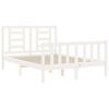 vidaXL Bed Frame without Mattress White 120x200 cm Solid Wood Pine