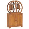 vidaXL Cabinet with Yin Yang Shelf 70x30x130 cm Solid Teak Wood