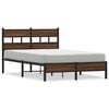 vidaXL Bed Frame without Mattress Brown Oak 120x200 cm Engineered Wood