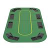 vidaXL 8-Player Folding Poker Tabletop 4 Fold Rectangular Green