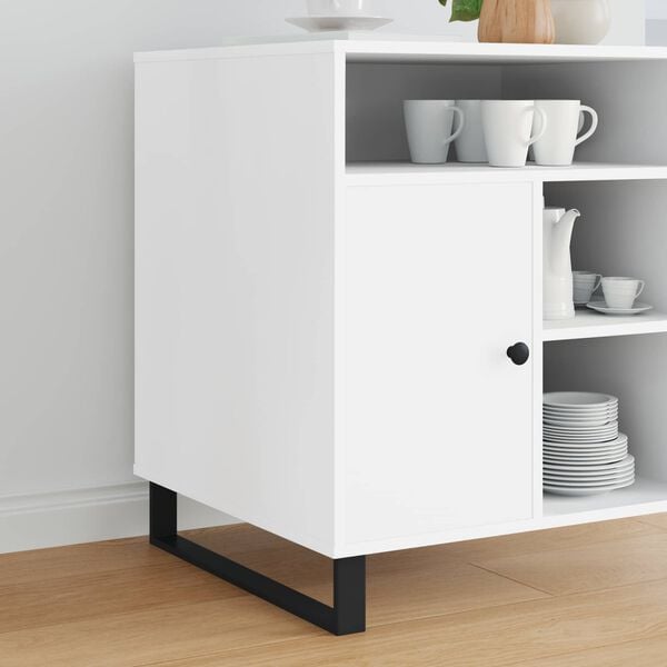 vidaXL Furniture Feet 12 pcs Black 54.6 x 4 x 10 mm Iron