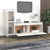 vidaXL TV Cabinets 2 pcs White Solid Wood Pine