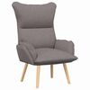 vidaXL Armchair Taupe 69 x 74 x 93 cm Sherpa Fabric