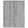 vidaXL Shoe Rack Grey Sonoma 75x35x45 cm Engineered Wood