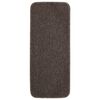 vidaXL Anti Slip Stair Mats 15 pcs 60x25 cm Brown Rectangular