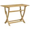 vidaXL Folding Garden Table 110x55x75 cm Solid Wood Acacia