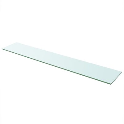 vidaXL Shelves 2 pcs Panel Glass Clear 110x20 cm
