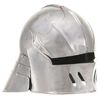 vidaXL Medieval Knight Helmet Antique Replica LARP Silver Steel