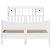 vidaXL Bed Frame without Mattress White 140x200 cm Solid Wood Pine