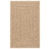 vidaXL Rug ZIZUR Beige 160x230 cm Jute Look Indoor and Outdoor