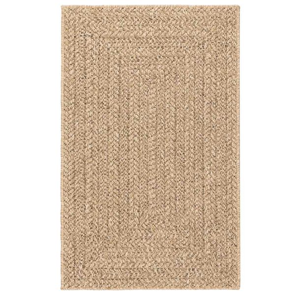 vidaXL Rug ZIZUR Beige 160x230 cm Jute Look Indoor and Outdoor