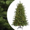 vidaXL Artificial Hinged Christmas Tree 120 cm 150 LEDs Warm White