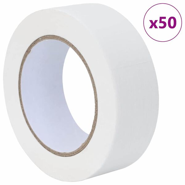 vidaXL Painter Masking Tapes 50 pcs White 38mm x 50m Paper