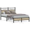 vidaXL Bed Frame without Mattress Sonoma Oak 120x190 cm Engineered Wood