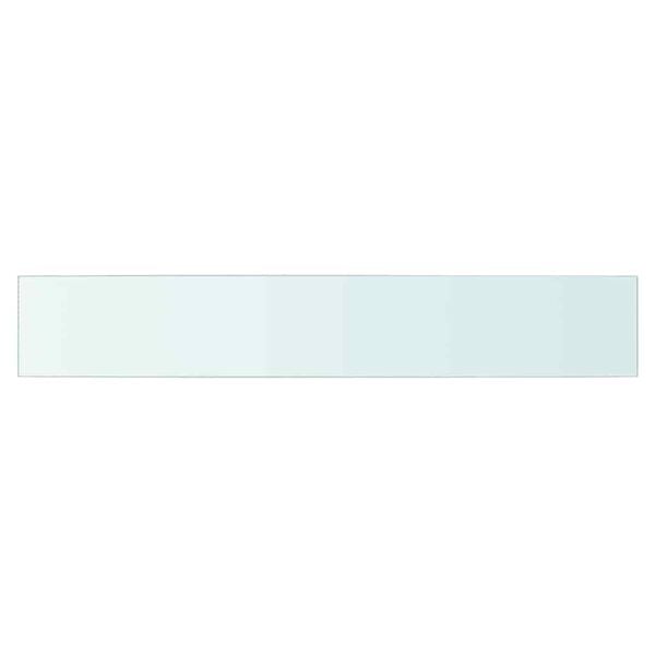 vidaXL Shelves 2 pcs Panel Glass Clear 90x15 cm