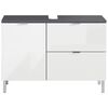 Germania Wash Basin Base Cabinet GW-Mauresa 34x80x56 cm Graphite and White