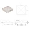 vidaXL Pyramid Fence Post Caps 6 pcs Galvanised Metal 91x91 mm