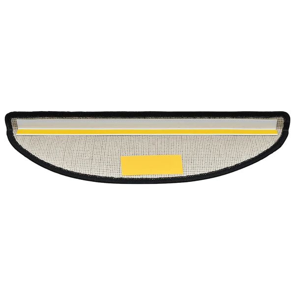 vidaXL Stair Mats 30 pcs 56x17x3 cm Anthracite Half Round