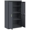 vidaXL Storage Cabinet with Storage 2 pcs Anthracite 80 x 40 x140 cm